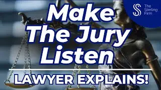 How To Make The Jury Listen! #law #lawyer #court