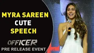 Myra Sareen Cute Speech | Officer Pre Release Event | RGV | Nagarjuna | E3 Talkies