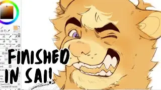 Finishing My Drawing in Paint Tool SAI | Clip Studio to SAI Workflow
