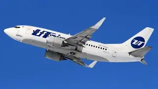 Взлёт Boeing 737-500, RA-73048, ЮТ409 Сургут- Уфа