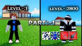 Level 1 Noob to Pro in Blox Fruits 🔥💀💪 | New Account Series #1 | hindi