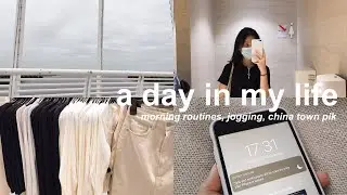 a day in my life : morning routines, jogging, ke china town pantjoran pik | indonesia 🍃✨