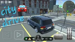 city traffic driving in offroad cruiser simulator/ //