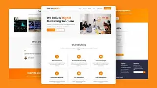 Digital Marketing Website Design using HTML, CSS & JS