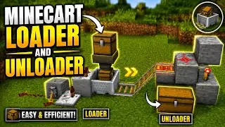 Minecart Loader | Unloader system | Minecraft 1.21+