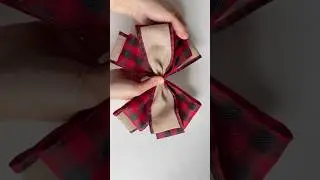 Make A Festive Red Plaid Bow For Your Christmas Decor This Year!