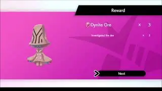Pok&eacute;mon Shield - Shiny Beheeyem After 81 Dynamax Adventure Pok&eacute;mon Seen (Shiny Charm)