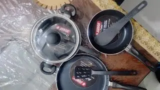 Unboxing cookware set from Judge by Prestige order via blinkit