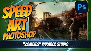 I made a ZOMBIE APOCALYPSE in Photoshop! - Parabol Studio