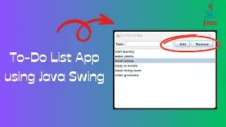 Simple To-do List Project using Java Swing in 10 minutes!! #javaminiproject