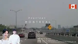 Driving Tour 🚗 Montreal Downtown City and Street Views 🚗 #travel #canada #drivingtour