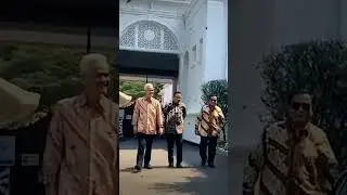 Usai diajak makan siang Jokowi, mereka jalan serasi layaknya sahabat lama #shortsvideo