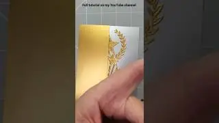 🌓🌗 Split cut die cutting technique 🤯 Tutorial link in comments & description #diecutting #craft