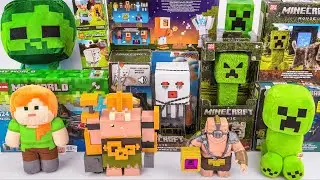 Minecraft Movie Toy Collection Unboxing | Plush Steve Zombie | Blast Attack Ghast Figure
