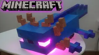 How To Make AXOLOTL MINECRAFT with Paper DIY Papercraft