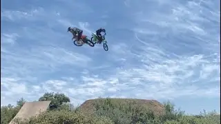 Jumping 100-120ft sketchy home made ramps at #jackrabbitranch with @kohlfromsd (part.1)