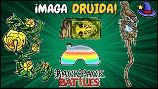 🌿¡Mi MEJOR PARTIDA con la MAGA es con una BUILD de NATURALEZA! | Backpack Battles