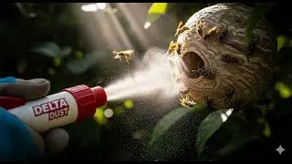 Killer Yellowjacket Nest Removal - Delta Dust Applicator Gets The Job Done