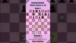 SICILIAN DEFENSE: Richter-Rauzer 🔴 Shahade, J. vs Krush, I. || San Francisco USA 2001.07.31