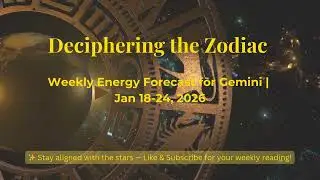Deciphering the Zodiac | Gemini ♊ Energy Forecast | Jan 18&ndash;24 | Communication & Cosmic Clarity 🌬️🌟