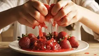 🍓🍊💦ASMR Crushing Fruits by Hand. Juicy & Satisfying Sounds #asmr #fruitasmr #crushingasmr #handasmr