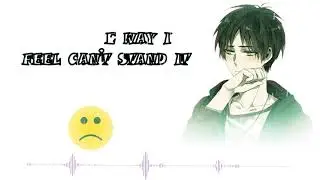 I don't understand this | Lyrics | English song | After effects 2019 | text animation | sad