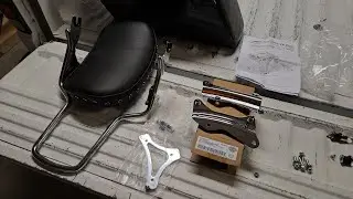 Harley Davidson 4 - Point Docking Hardware Kit and Sissy Bar Install