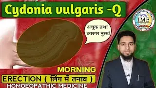 Cydonia vulgaris -Q benefits in hindi || Homoeopathic medicine for deficient erection|| Low libido