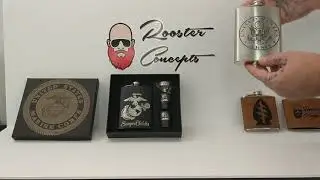 Custom/Personalized Military Flask Gift Set