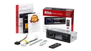 BOSS Audio 616UAB Multimedia Car Stereo &ndash; Single Din LCD, Bluetooth Audio and Calling, Built-in Micr