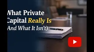 What Private Capital Really Is (And What It Isn&rsquo;t)