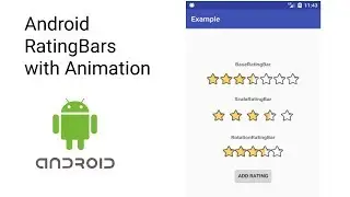 Android Rating Bars with different Animations-Android Tutorials