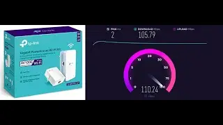TP-Link AV1000 Gigabit Powerline ac Wi-Fi Kit - Speed Test
