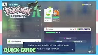 How To Immediately Increase Friendship Level Using Berries In Pokemon Legends ZA | Quick Guide