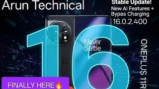 OnePlus 11R Stable Update AI New Features Update Version 16.0.2.400 