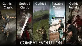 1 MINUTE OF COMBAT FROM EVERY GOTHIC GAME | Evolution of combat in Gothic 2001 - 2025