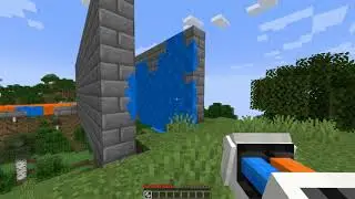 Paint Gun Minecraft mod demonstration