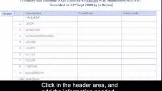 Inventory Clerk TV - adding notes to the template