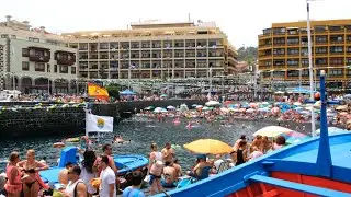 Puerto de la Cruz - Tenerife - Canary Islands der alte Fischerhafen im Herzen der Stadt 4K UHD