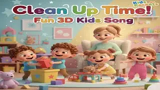 Clean Up Time Song for Kids.  Fun Animation.Toddlers Learn to Clean & Play. Kids Pockets.