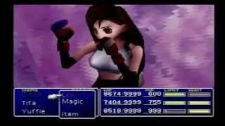 Final Fantasy 7 (PS1) - Tifa's Limit Break on Safer∙Sephiroth