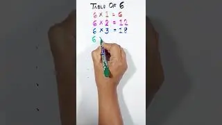 Table Of 6 | 6 Multiplication Table | 6 Times Table #tableof6 #6multiplicationtable #6timestable