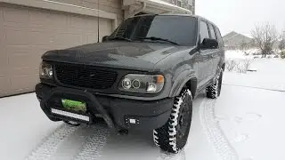 1999 Ford Explorer Black Rims LED Bar & Flush LEDS