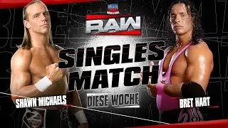 MEW Shawn Michaels vs Bret Hart [RAW]