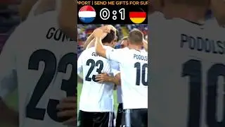 NETHERLANDS vs GERMANY AT EURO 2012 #football #trending #shorts