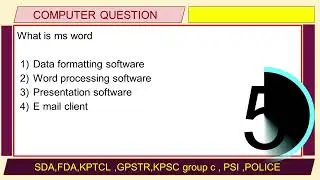 kptcl junior assistant computer questions /kpsc group c computer questions