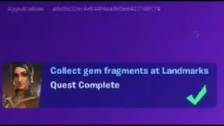 Fortnite Quest - Collect gem fragments at landmarks - Chapter 3 Season 1