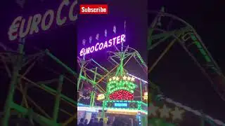 Euro Coaster #shorts #eurocoaster #europe #rollercoaster #winterwonderland #themepark #uk #london