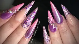 Glam & Glitz Acrylic Design | Acrylic Nails