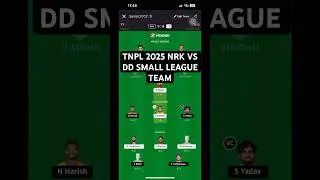 TNPL 2025 NRK VS DD SMALL LEAGUE TEAM #tnpl #tnpl2025 #shorts #ytshorts #fantasysunny